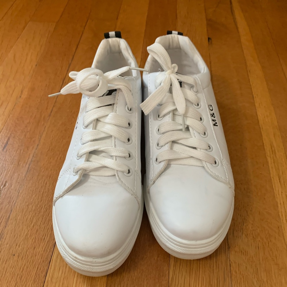 SHEIN M&G white platform sneakers